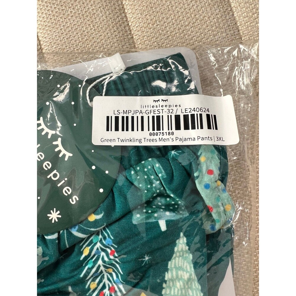 Little Sleepies Green Twinkling Trees Men’s XXL